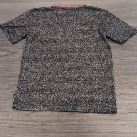 3/$20 LEE Short Sleeve Pocket Tee Henley Top Contrast Trim Marled - Picture 6 of 8